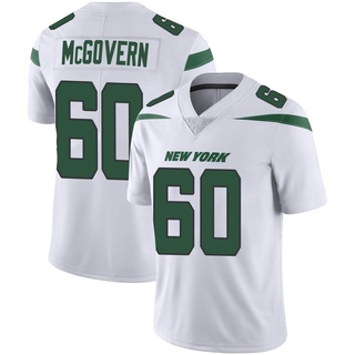Limited Connor McGovern Men's New York Jets Spotlight Vapor Jersey - White