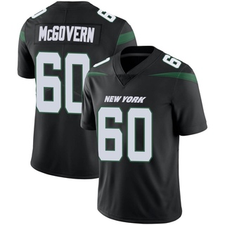 Limited Connor McGovern Youth New York Jets Stealth Vapor Jersey - Black