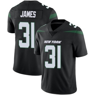 Limited Craig James Youth New York Jets Stealth Vapor Jersey - Black