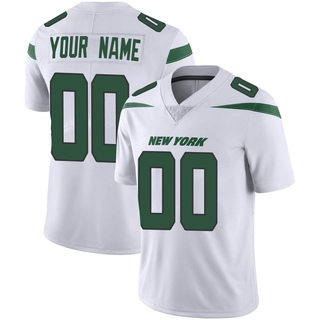 Limited Custom Men's New York Jets Spotlight Vapor Jersey - White