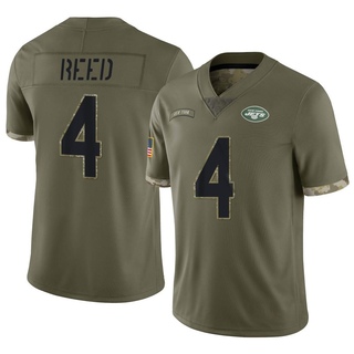 Limited D.J. Reed Men's New York Jets 2022 Salute To Service Jersey - Olive