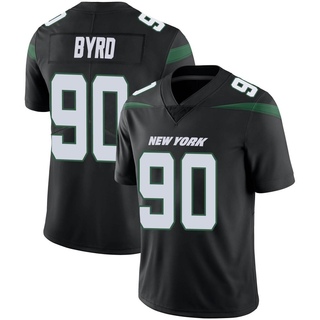 Limited Dennis Byrd Men's New York Jets Stealth Vapor Jersey - Black