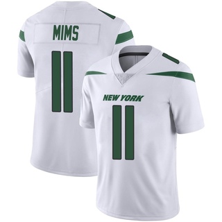 Limited Denzel Mims Men's New York Jets Spotlight Vapor Jersey - White