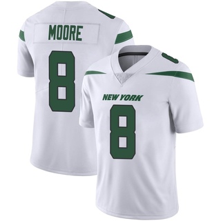 Limited Elijah Moore Men's New York Jets Spotlight Vapor Jersey - White