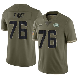 Limited George Fant Men's New York Jets 2022 Salute To Service Jersey - Olive