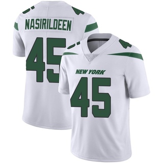 Limited Hamsah Nasirildeen Men's New York Jets Spotlight Vapor Jersey - White