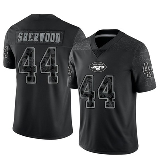 Limited Jamien Sherwood Men's New York Jets Reflective Jersey - Black