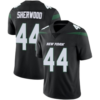 Limited Jamien Sherwood Youth New York Jets Stealth Vapor Jersey - Black