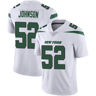 Limited Jermaine Johnson Youth New York Jets Spotlight Vapor Jersey - White