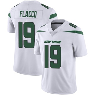 Limited Joe Flacco Men's New York Jets Spotlight Vapor Jersey - White