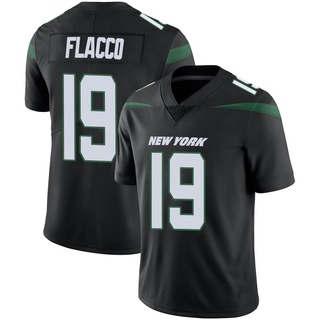 Limited Joe Flacco Men's New York Jets Stealth Vapor Jersey - Black