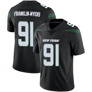 Limited John Franklin-Myers Men's New York Jets Stealth Vapor Jersey - Black