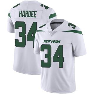 Limited Justin Hardee Men's New York Jets Spotlight Vapor Jersey - White