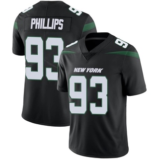 Limited Kyle Phillips Men's New York Jets Stealth Vapor Jersey - Black