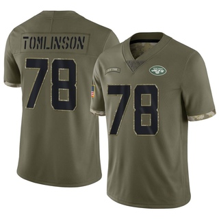Limited Laken Tomlinson Men's New York Jets 2022 Salute To Service Jersey - Olive