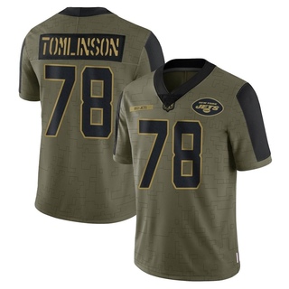 Limited Laken Tomlinson Youth New York Jets 2021 Salute To Service Jersey - Olive