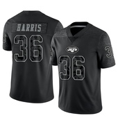 Limited Marcell Harris Men's New York Jets Reflective Jersey - Black