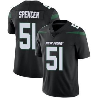 Limited Marquiss Spencer Youth New York Jets Stealth Vapor Jersey - Black