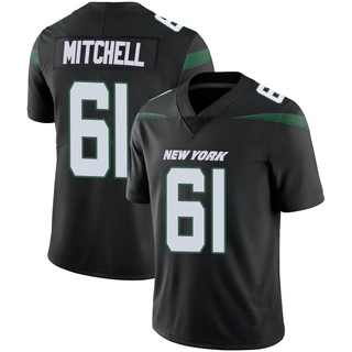 Limited Max Mitchell Men's New York Jets Stealth Vapor Jersey - Black