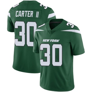 Limited Michael Carter II Men's New York Jets Gotham Vapor Jersey - Green