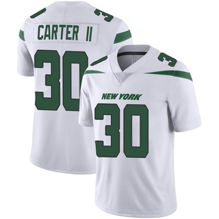 Limited Michael Carter II Men's New York Jets Spotlight Vapor Jersey - White