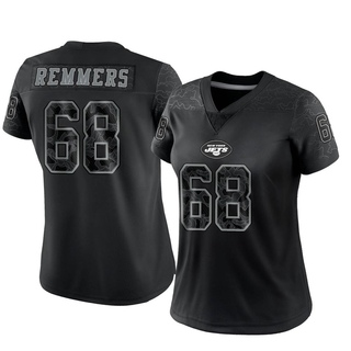 Limited Mike Remmers Women's New York Jets Reflective Jersey - Black