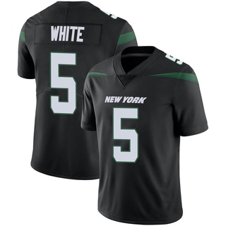 Limited Mike White Youth New York Jets Stealth Vapor Jersey - Black