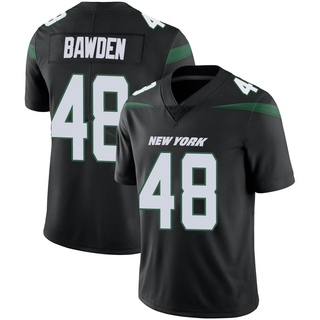 Limited Nick Bawden Men's New York Jets Stealth Vapor Jersey - Black