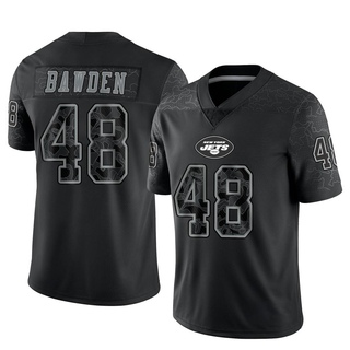 Limited Nick Bawden Youth New York Jets Reflective Jersey - Black