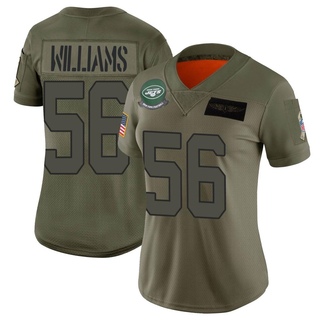 Limited Quincy Williams Women's New York Jets 2019 Salute to Service Jersey - Camo