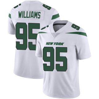 Limited Quinnen Williams Men's New York Jets Spotlight Vapor Jersey - White