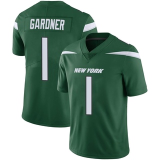 Limited Sauce Gardner Men's New York Jets Gotham Vapor Jersey - Green