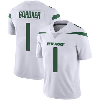 Limited Sauce Gardner Men's New York Jets Spotlight Vapor Jersey - White