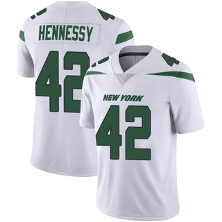 Limited Thomas Hennessy Men's New York Jets Spotlight Vapor Jersey - White