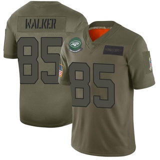 Limited Wesley Walker Men's New York Jets 2019 Salute to Service Jersey - Camo