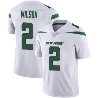Limited Zach Wilson Men's New York Jets Spotlight Vapor Jersey - White