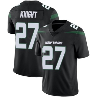 Limited Zonovan Knight Youth New York Jets Stealth Vapor Jersey - Black