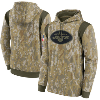 Men's New York Jets 2021 Salute To Service Therma Performance Pullover Hoodie - Camo