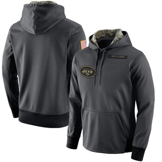 Men's New York Jets Salute to Service Player Performance Hoodie - Anthracite